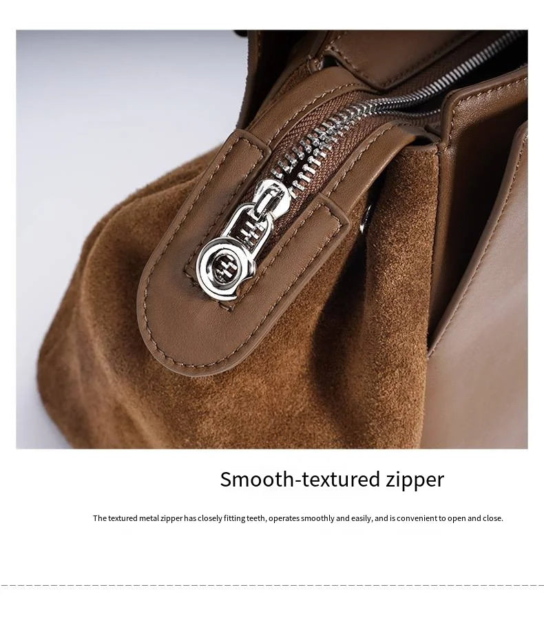 Early Autumn Retro Suede Tote Bag Women's New Versatile Single oulder Bag Commuter Bag Handbag for Outdoor Use