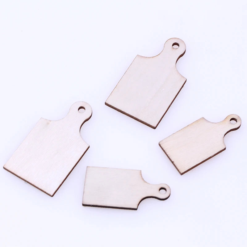 Dollhouse Miniatures Kitchen Wooden Cutting Board Mini Bread  Small Chopping Board Home Cooking Vegetables Kitchen Accessory Toy