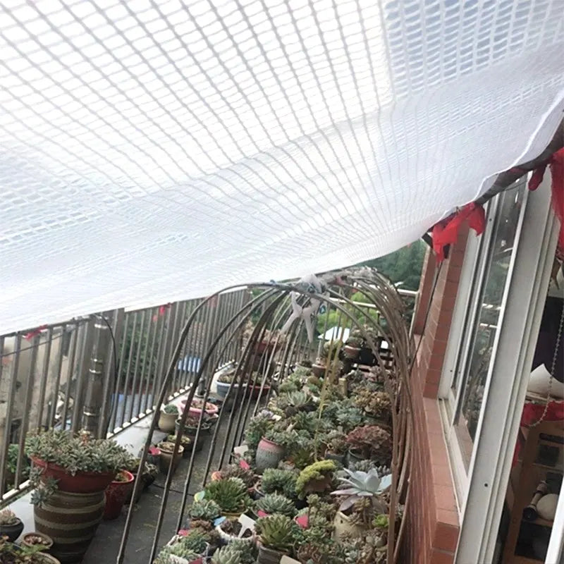 0.33MM Transparent PE Tarpaulin Garden Plant Shed Keep Warm Grid Rainproof Cloth Balcony Windows Rain Cover Waterproof Awning