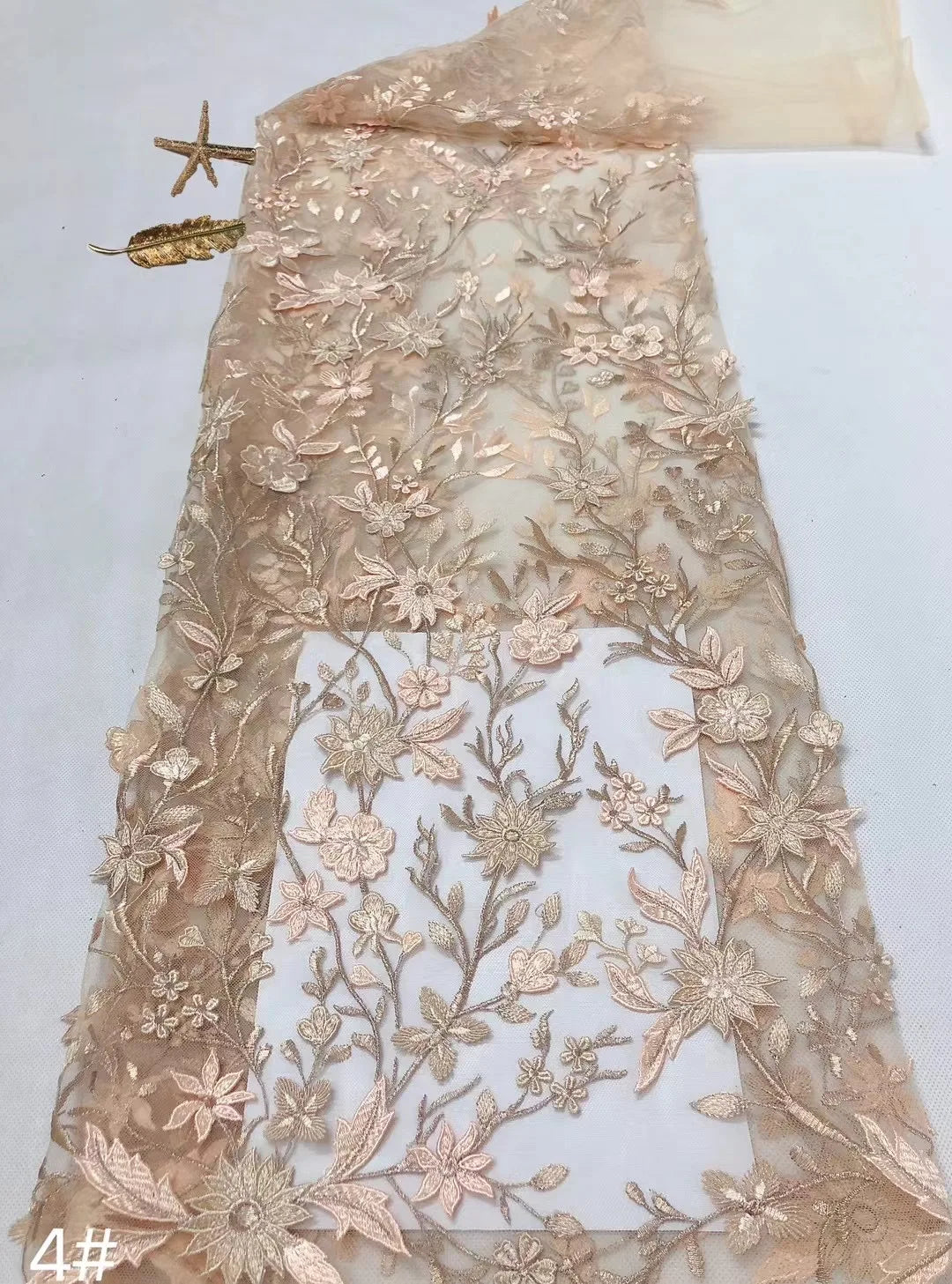Quite Beautiful Africa Multi Color Fabric 3D Flower High Quality 2024 Embroidery Net Lace Rich Senegalese Wedding Party Dress