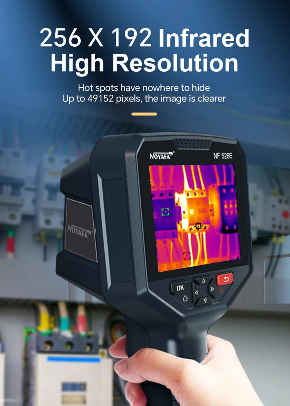 Noyafa NF-526E Professional Thermal Imager 256x192 Infrared Thermal Camera High Sensitive Infrared Thermal Imager for Repair