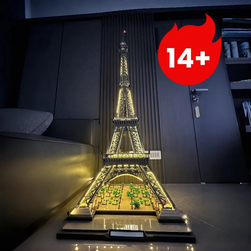10001 pieces of home decoration Tower building model ornaments compatible with 10307 adult  children's gifts
