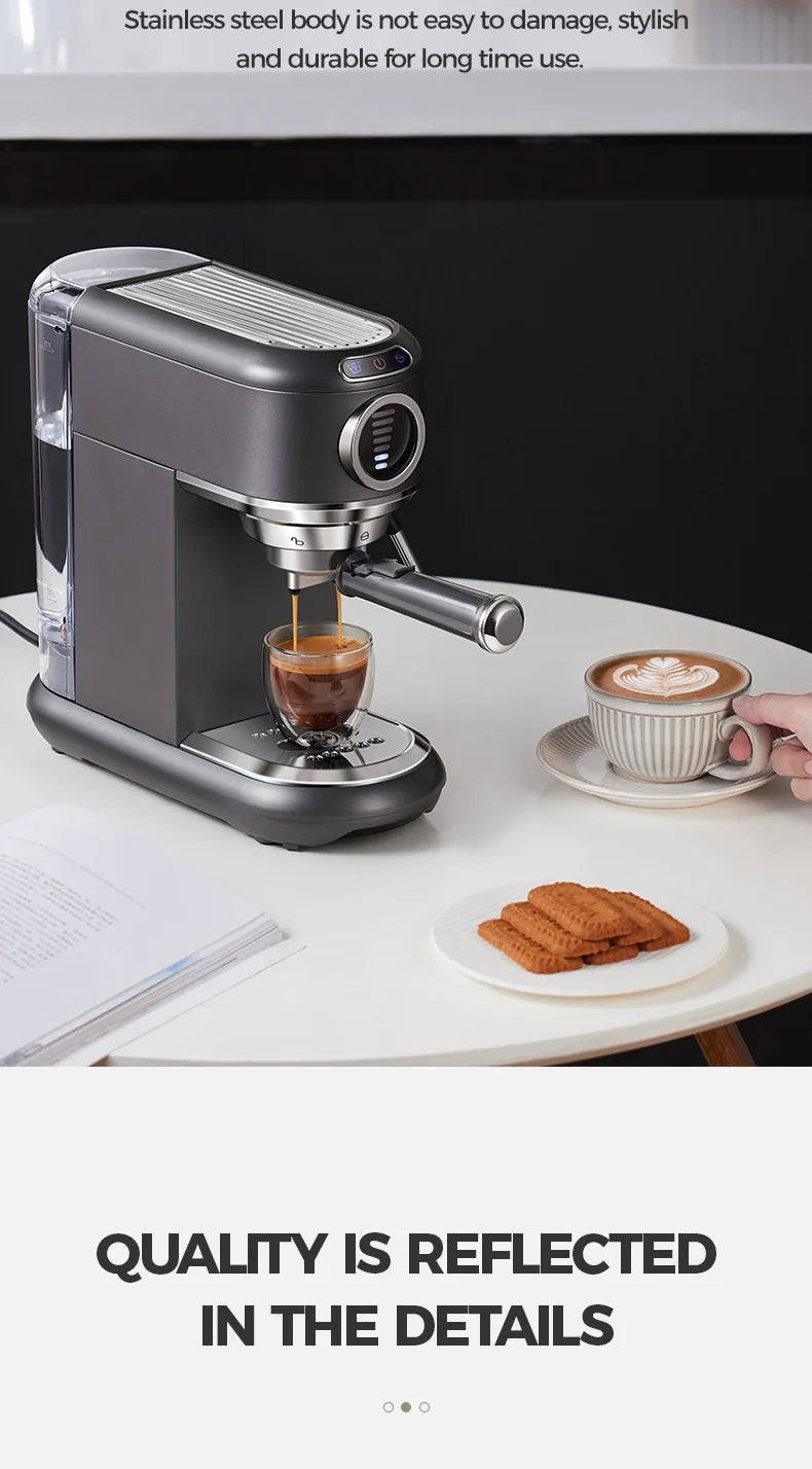Cafelffe 4in1 Cappuccino Coffee Machine Dolce gusto Nes Capsule Espresso Maker ESE Pod Ground Gift for Lover,Dad,Mom Cafetera