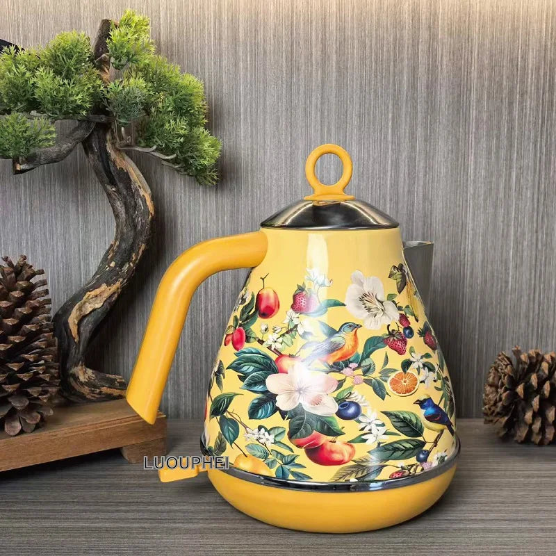 1.7L Retro Electric Kettle – 1850W
Stylish yellow design with built-in thermometer and auto shut-off. Made from 304 stainless steel for safe, fast boiling.