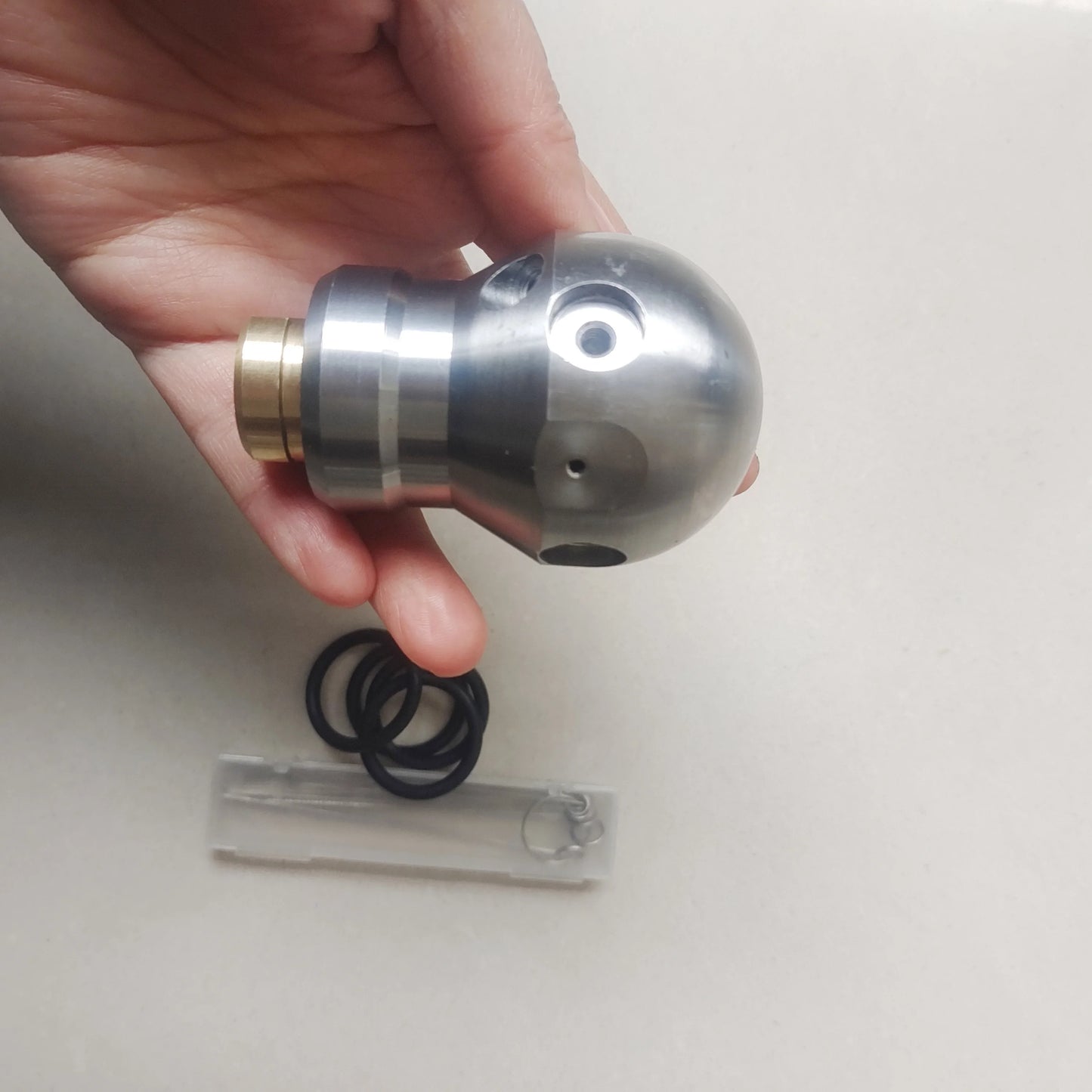 High quality ss sewer cleaning dredge cutter nozzle warthog high pressure washing WT-3/8 Rotating Ball spherical jetter nozzle