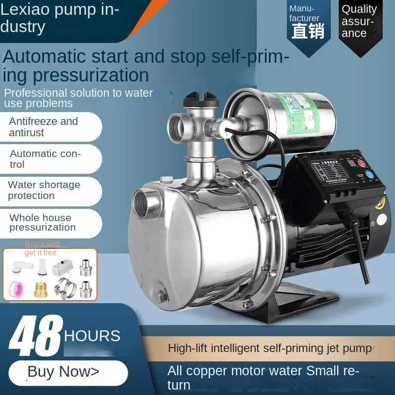 304 Stainless Steel Pump Household Digital Display Constant Pressure Booster Pump Tap Water Self Priming Pump