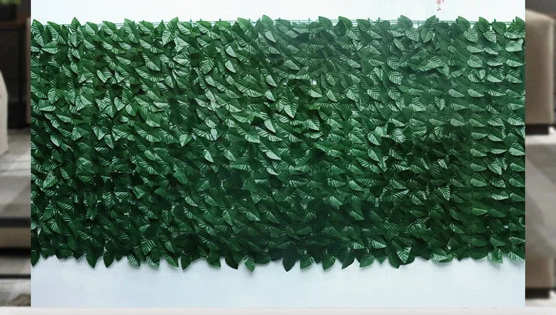 Artificial Leaf Privacy Fence Screen  Fake Hedge Panels Balcony Screen Ivy Leaves Fence Screen for Wall Garden Patio Decor
