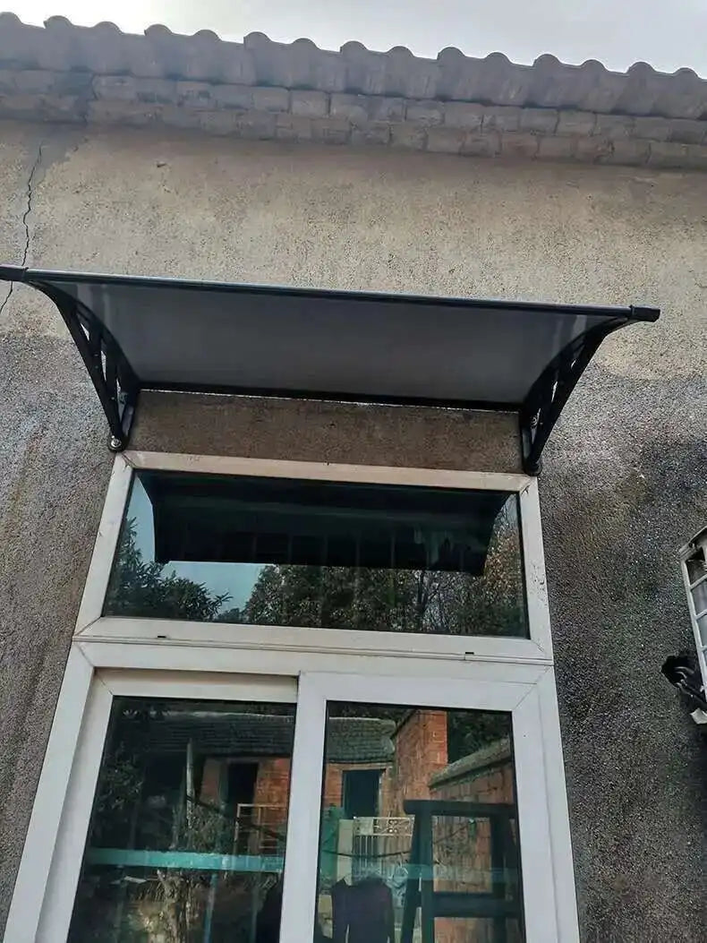 Fashionable Aluminum-plastic Panel Awnings for Outdoor Rainproof UV-proof Silent Awning Modern Simple Awnings for Door Head