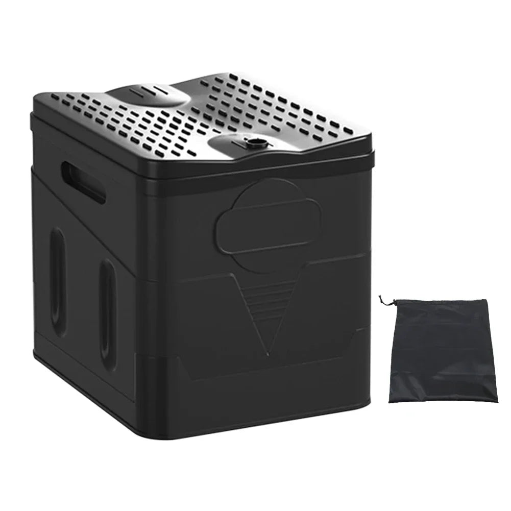 Portable Toilet Car Toilet Bucket Trash Can Travel Outdoor Camp Folding Toilet Reusable For Emergency Self-driving For Adult Kid