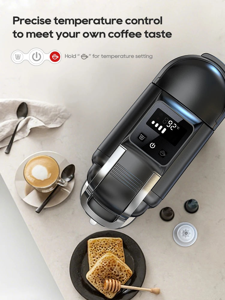 HiBREW 5in1 Capsule Coffee Machine Hot/Cold Espresso Cafetera Cappuccino Coffee Maker Lavaza Dolce Gusto Nespresso Powder H2C