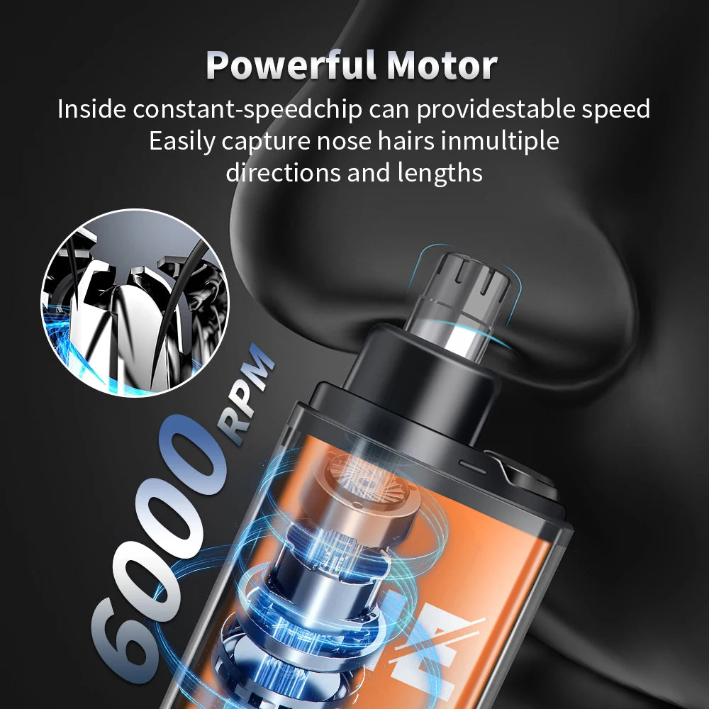 HIENA Electric Nose Hair Trimmer Rechargeable Mini Pocket Nose Ears Hair shaving Eyebrow Trimmers Clipper Wet and Dry haircut