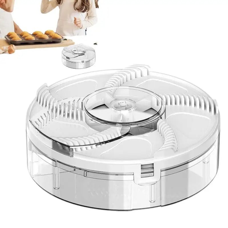 Electric Fly Trap Automatic Indoor Fly Traps Control Rechargeable Repel Tool Silent Household Flying Control For Home Patios
