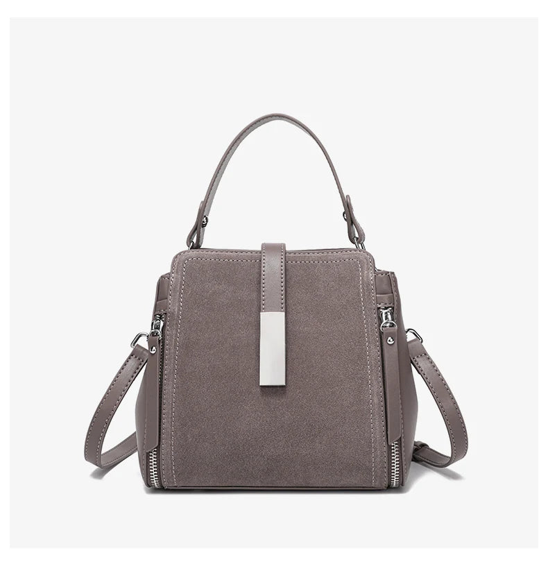 Winter Vintage Suede Leather Women’s Bag – Luxury Cowhide Design Elegant shoulder and crossbody handbag with a timeless vintage look. Soft, durable, and perfect for stylish winter wear.