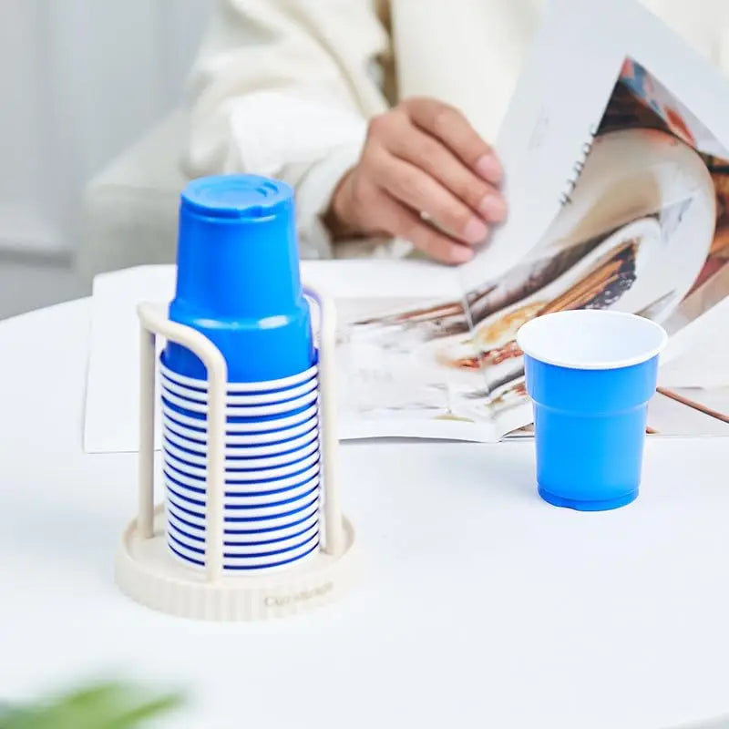 4 PACK Bathroom Cup Dispenser, Plastic Cup Holder, Disposable Cup Holder, Cup Dispenser for Restaurant, Coffee