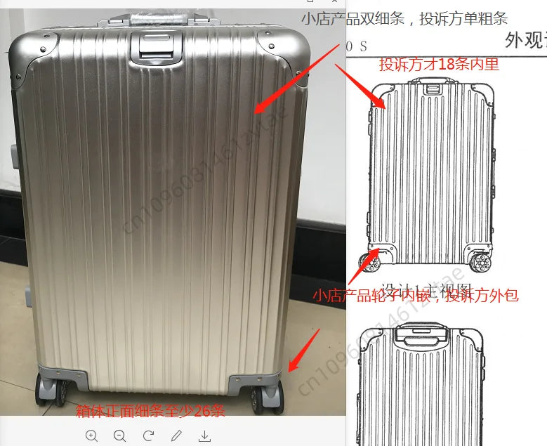 Aluminum-Magnesium Alloy Suitcase, High-Quality Rolling Luggage Available in 20”, 24”, 26”, and 29” sizes. Durable trolley luggage perfect for travel, carry-on, and cabin use.