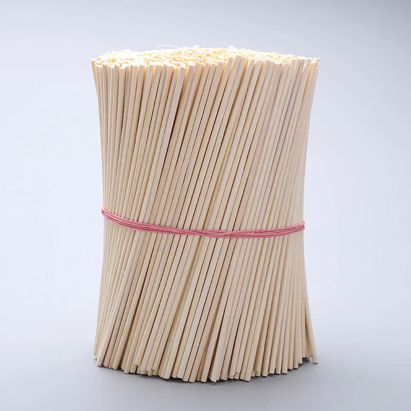 1000PCs Aroma Rattan Sticks Reed Diffuser Wood Color Eco-Friendly Home Fragrance Absorbing Stick Dia3/4/5 Length 40/30/25/22cm