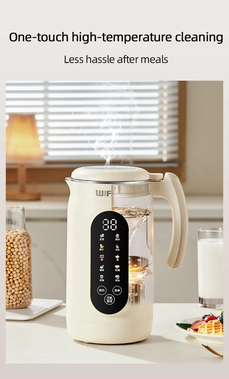 Automatic Soy Milk Machine Electric Juicer Blender Multifunctional Wall Breaking Machine Soybean Milk Maker Breakfast Machine