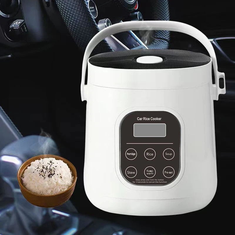 Car rice cooker 12v 24V 220V car home dual use self-driving portable rice cooker 24v truck smart rice cooker lunch box