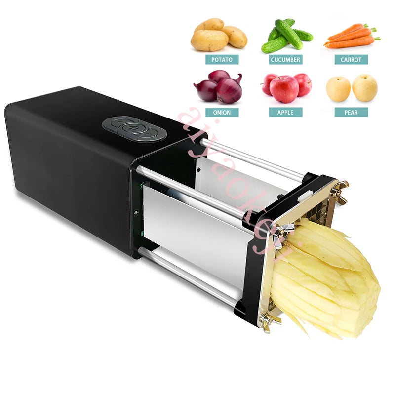 110V-240V Commercial Electric Potato Cutter Potato Chip Cutter French Fries Vegetable Cutting Machine Food Processor