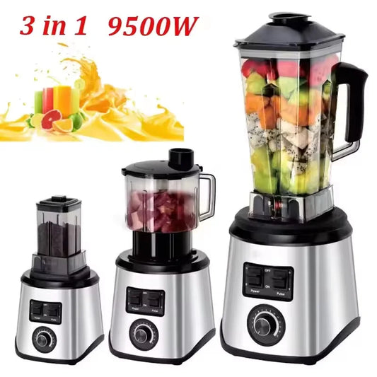 YsinoBear 3-in-1 Electric Blender Professional High Power Food Processor Ice Smoothies Juicer, for Juice, Smoothie, Milkshake