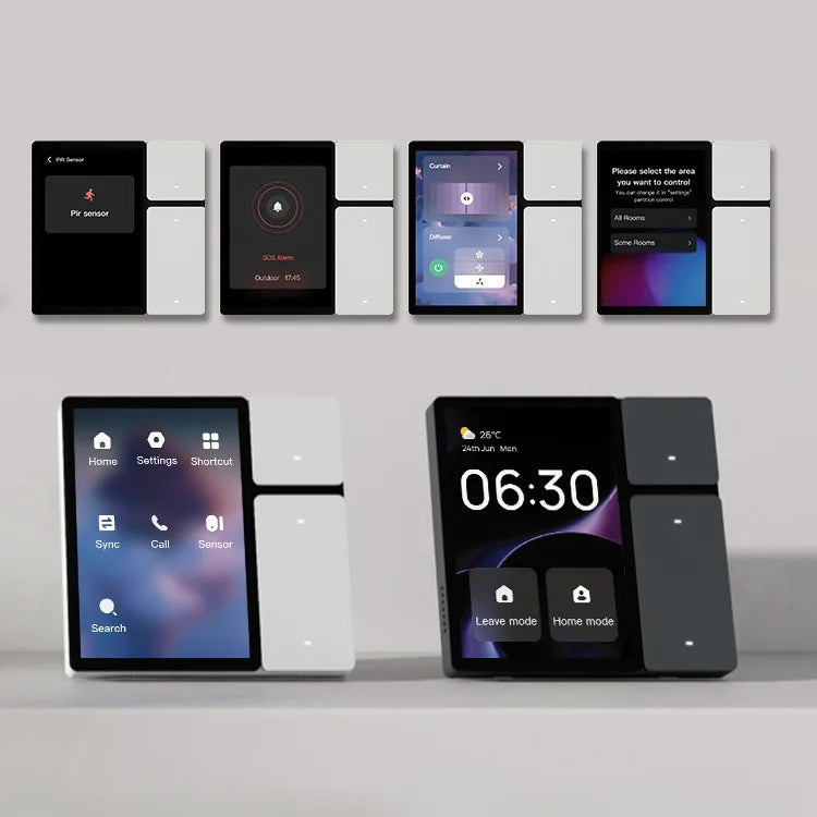 Tuya Smart Home Control Panel 3.5 Inches WiFi MOES Zigbee Wall Switches Home Automation LCD Screen Coustom IR Remote Controllers