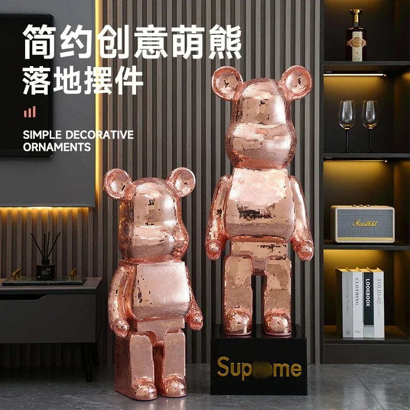 Violent Bear Standing Decoration - Big Piggy Bank for High-End Living Room, Sofa Side Decorative Item, Home Furnishing Ornament