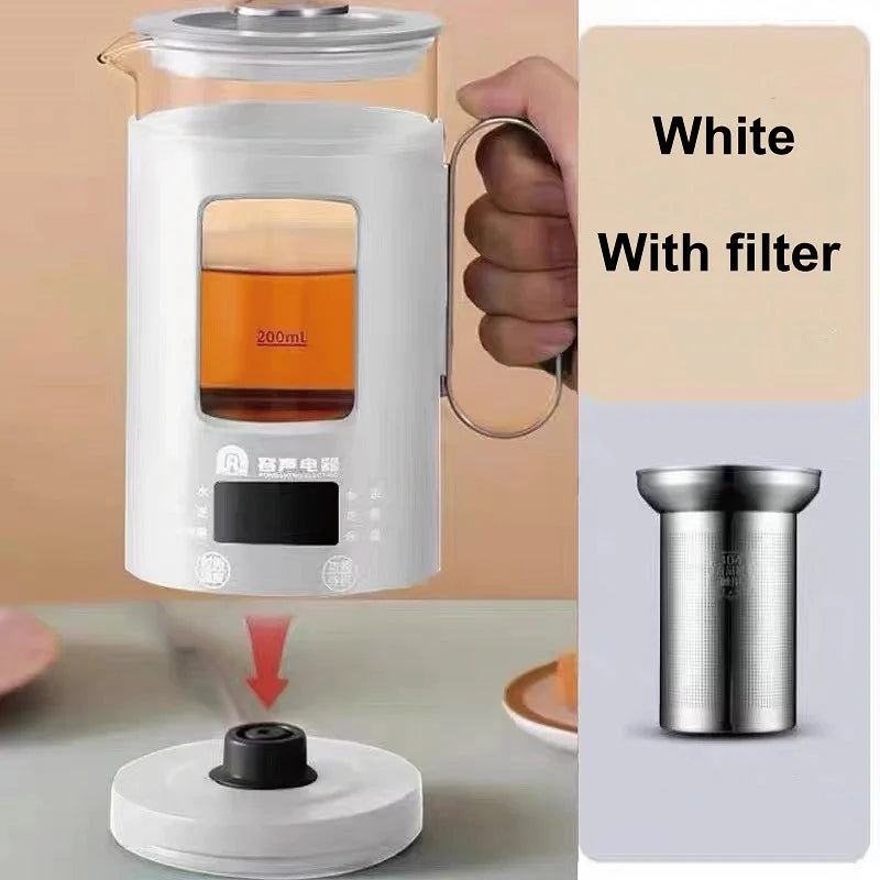 600ml Smart Tea Maker Portable Mini Health Pot Home Travel Multi-function Electric Kettle Automatic keep warm Kettle 220V