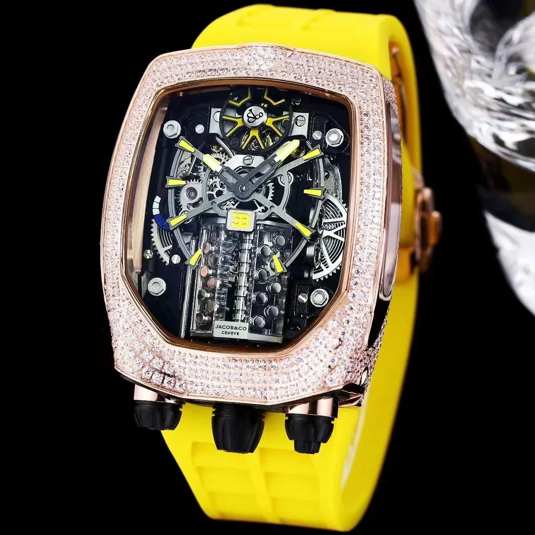 Advanced limited edition men's mechanical watch new design carving custom watch automatic mechanical men's watch men's gif