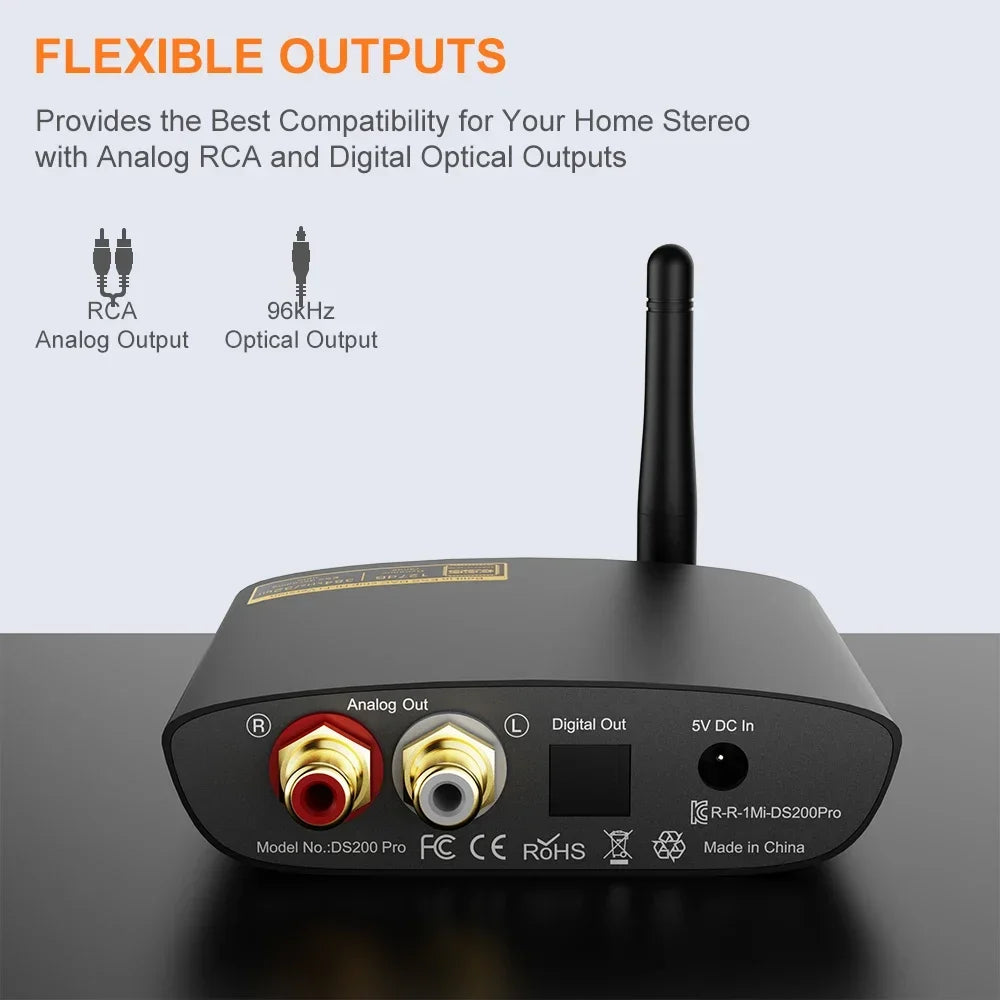 1Mii DS200Pro HiFi 5.2 Music Receiver for Home Stereo with Audiophile DAC aptX HD & LDAC