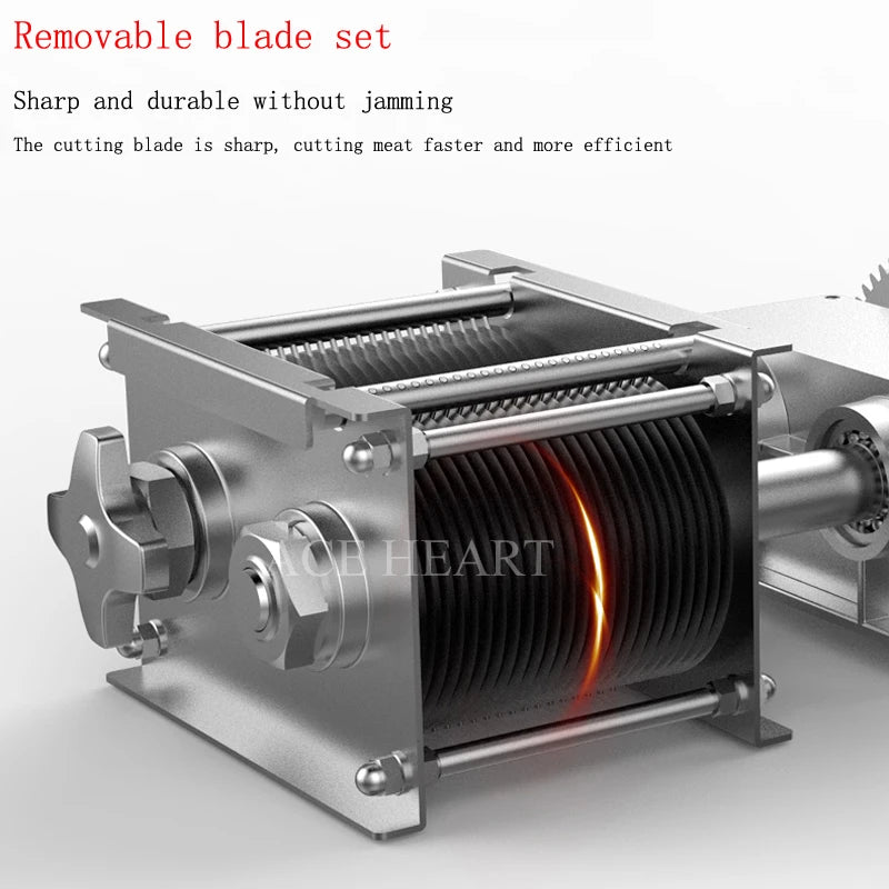 Meat Slicer Commercial Stainless Steel Meat Slicing Machine Meat Shredded Diced Machine 110V 220V