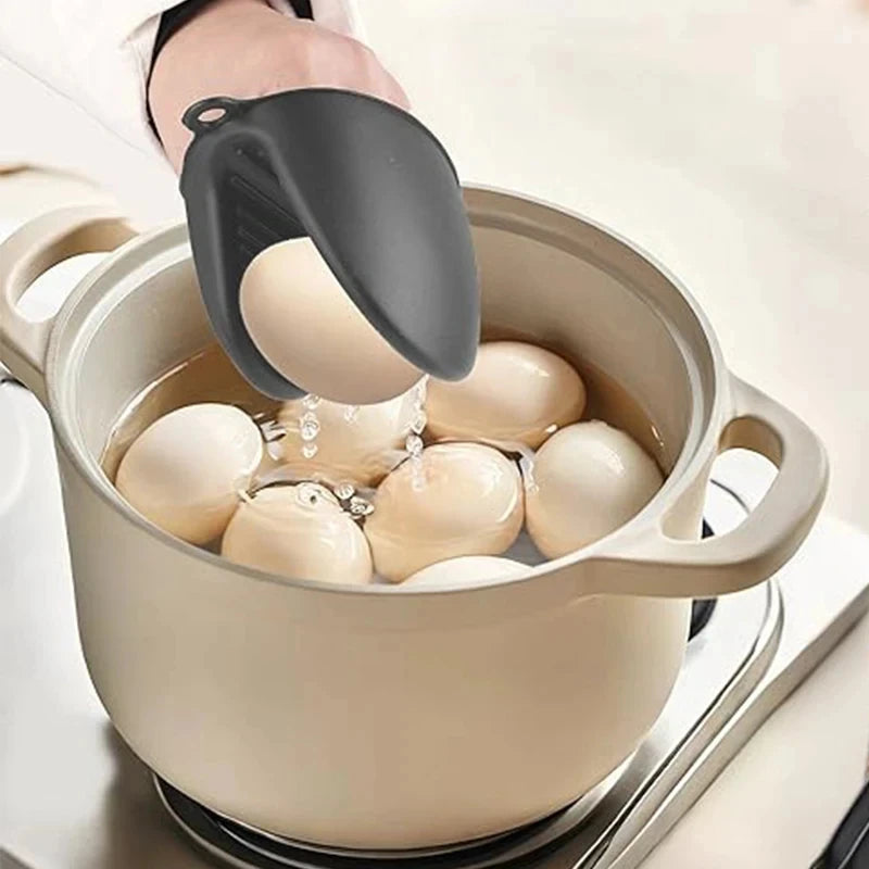 2pcs Mini Oven Gloves Silicone Heat Resistant Cooking Gloves Insulated Non-slip Gloves Clip Pot Rack Cooking Oven Gloves