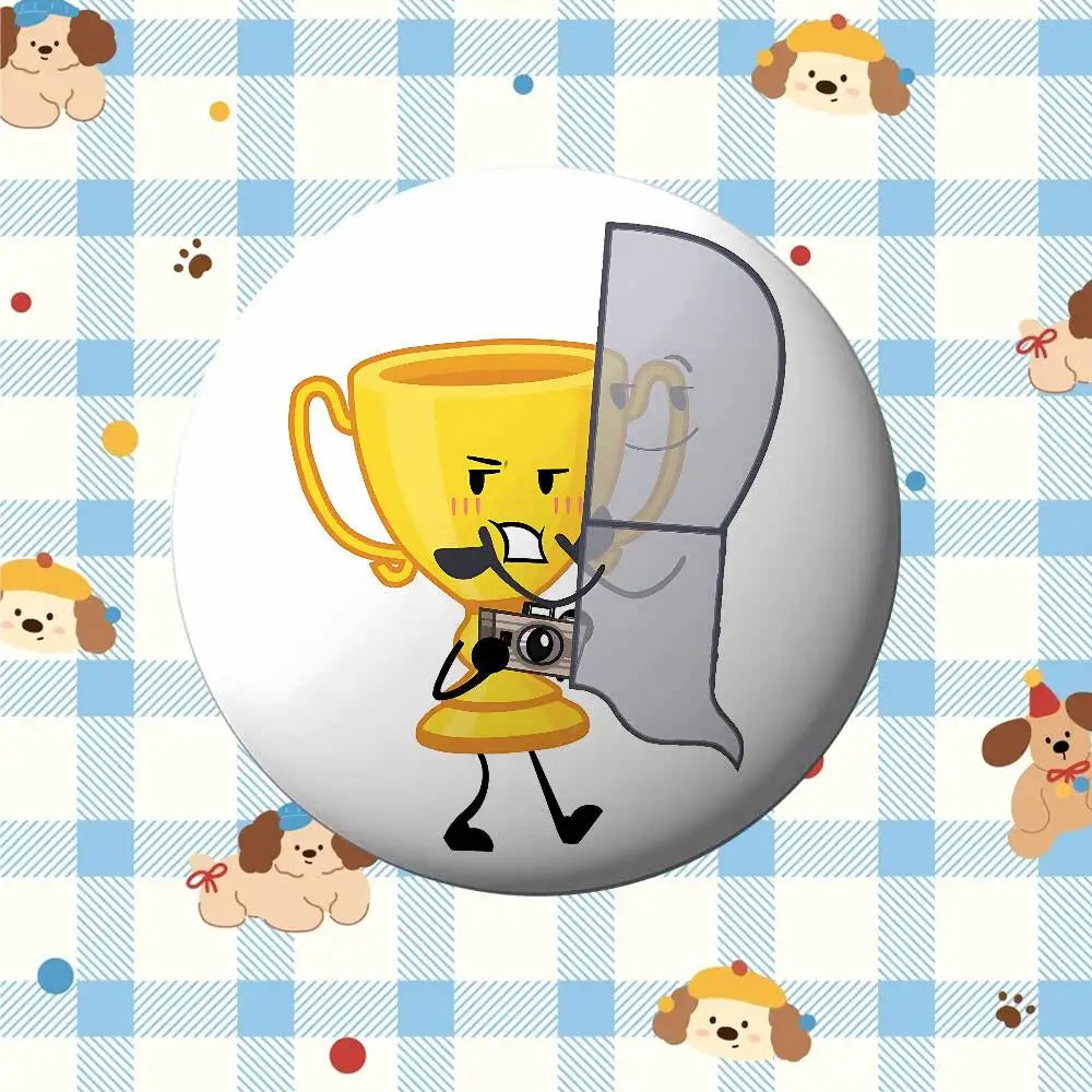 Funny A-Inanimate Insanity-S Badges Tinplate Soft Button Pin Brooch Metal Badge Custom Jewelry Accessories Hat Bag Lapel