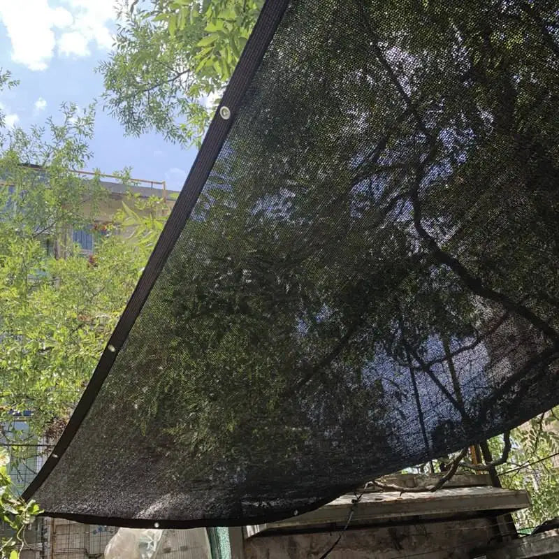 6X6m Black Shade Cloth with Grommets Sunblock Mesh Cover Anti-UV Garden Balcony Plant Sunshade Net Outdoor Greenhouse﻿﻿﻿﻿﻿﻿﻿﻿﻿﻿