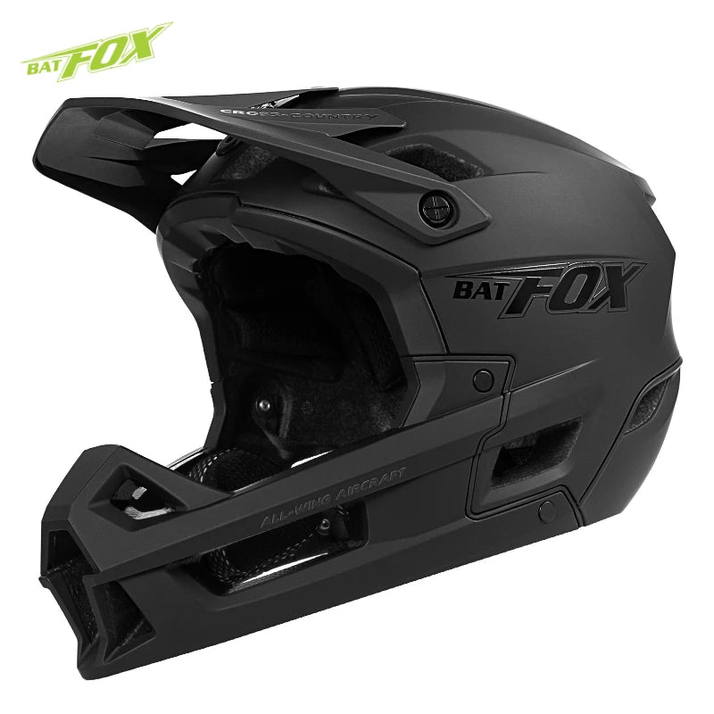 Full-Face Mountain Bike Helmet – Off-Road Certified Integrally molded helmet designed for cycling safety and comfort. Ideal for mountain biking and off-road riding adventures.
