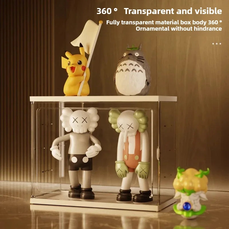 Creative Acrylic Display Cabinet for Blind Box Storage-Premium Transparent Showcase with 360° Visibility Multi-Scene Organizer