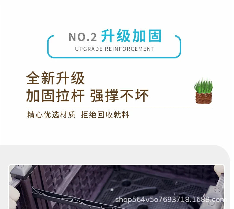 Vegetable Growing Box: Outdoor/Courtyard/Rooftop/Balcony Large Thickened Plastic Planter Trough