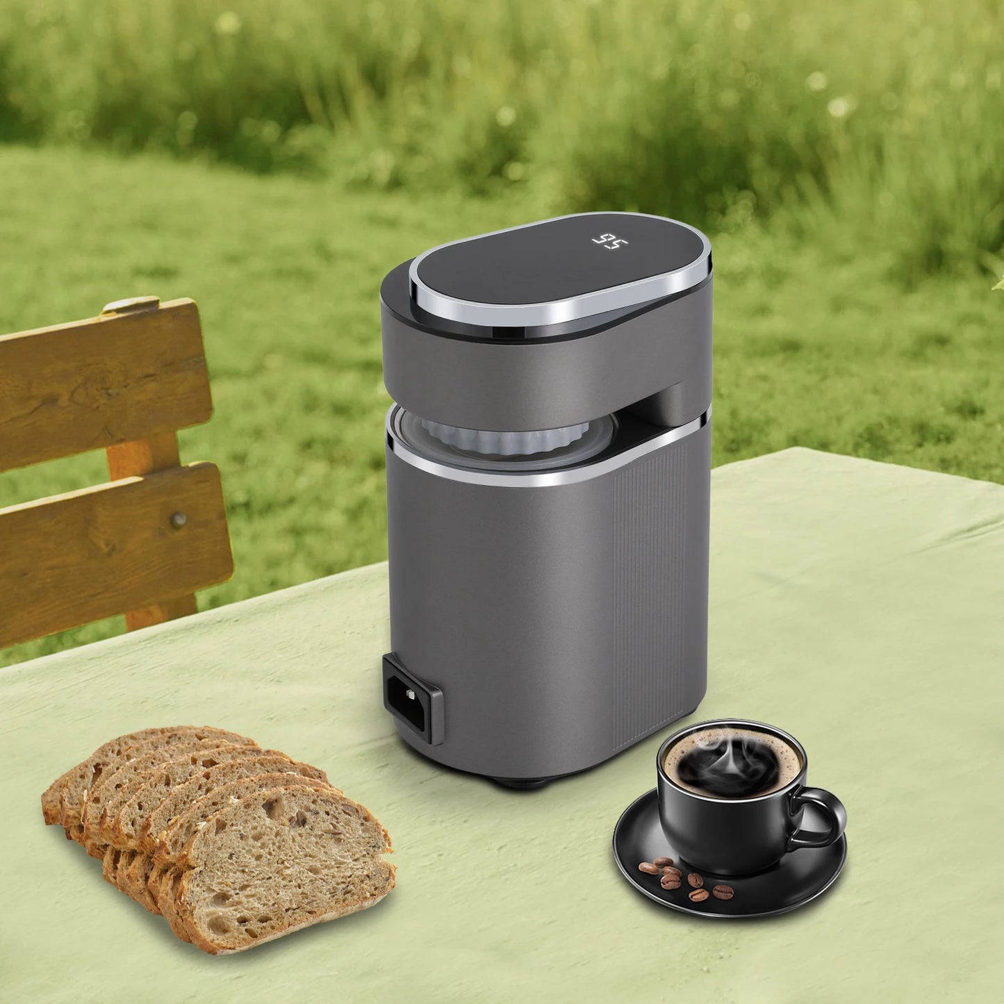 Mini Coffee Machine Travel Espresso Maker Coffee Latte Machine Temperature Adjustment Easy to Carry with Anti-slip Feet
