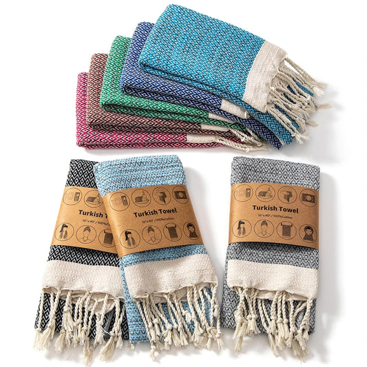 YEUZLICOTTON 100%cotton Turkish towel with tassels for home 40*100CM Sauna Spa Bath sports Towels Tablecloth Bathroom set