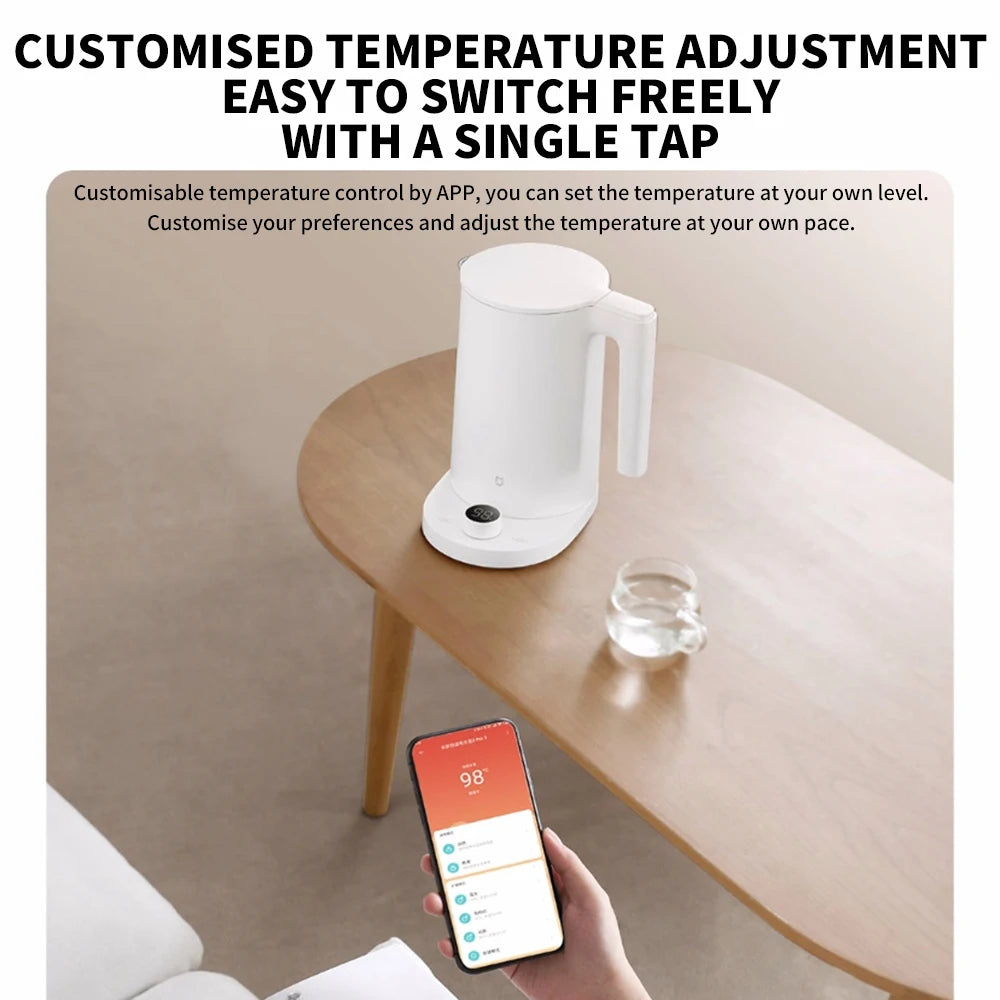 NEW MIJIA Smart Kettle 2 Pro Electric Kettles Kitchen Appliances LED Display 24H Intelligent Temperature Constant samovar