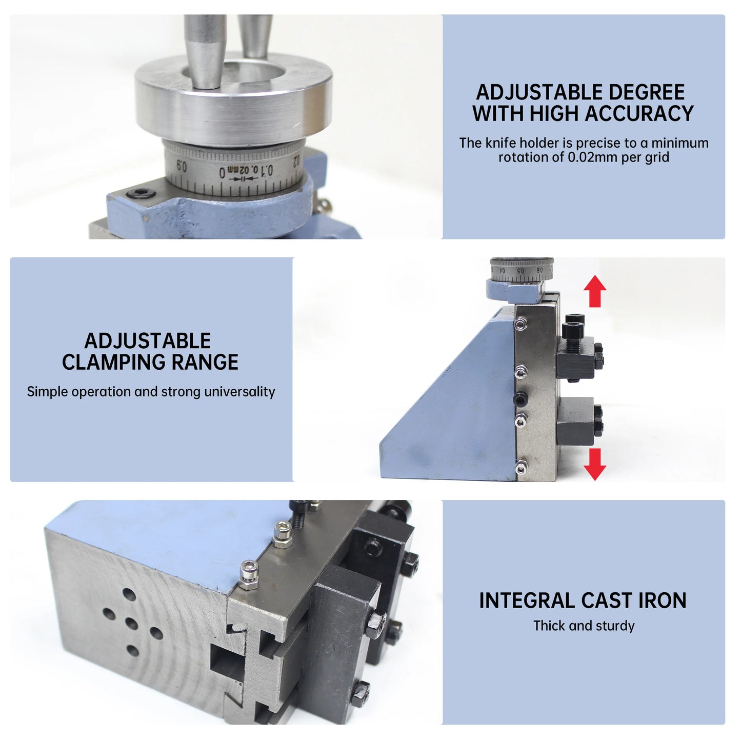 Vertical Knife Holder Vertical Slider Tool Holder For WM210V Milling Attachment Mini Lathe Accessories Part