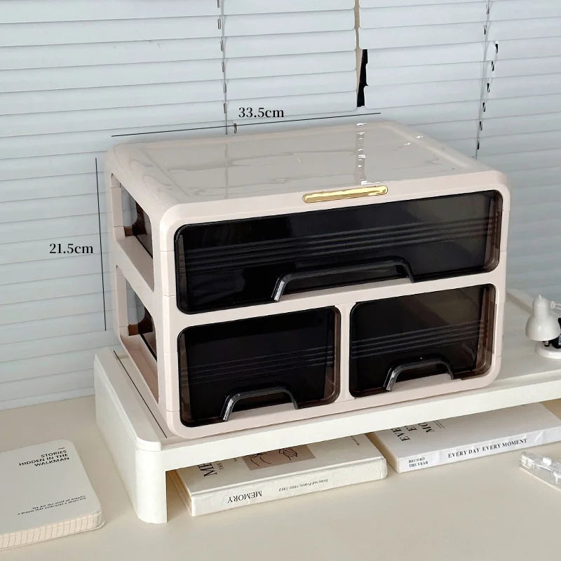 Desktop Organizer Box Der Sle Office Desk Cosmetic Storage Ra Home Dormi Study Table Arrangement Container