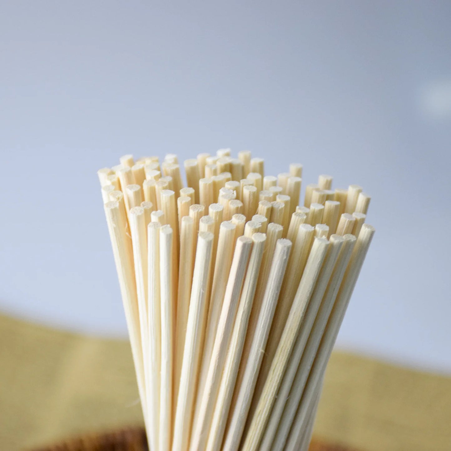 1000PCs Aroma Rattan Sticks Reed Diffuser Wood Color Eco-Friendly Home Fragrance Absorbing Stick Dia3/4/5 Length 40/30/25/22cm