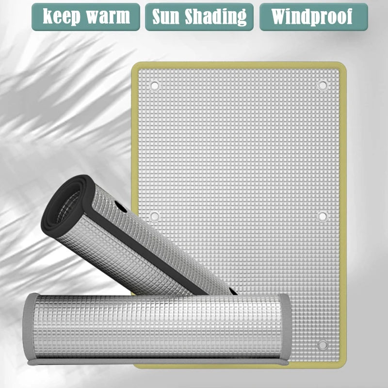 Home Windows Sunshades Anti-UV Aluminum Foil Shading Screen Sunshine Room Shading Board Keep Warm Film Balcony Privacy Pad