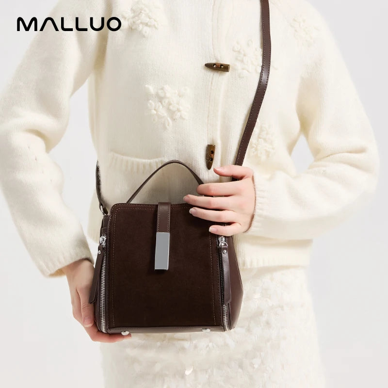 Winter Vintage Suede Leather Women’s Bag – Luxury Cowhide Design Elegant shoulder and crossbody handbag with a timeless vintage look. Soft, durable, and perfect for stylish winter wear.
