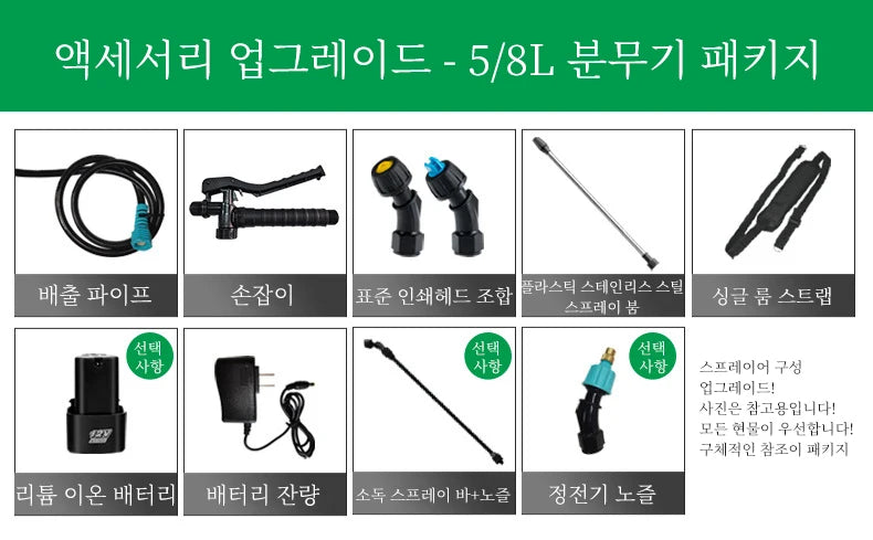 20L/10L/8L Electric Sprayer Back Irrigation Rechargeable Agricultural Gardening Tool High Pressure Atomizing Battery Sprayer