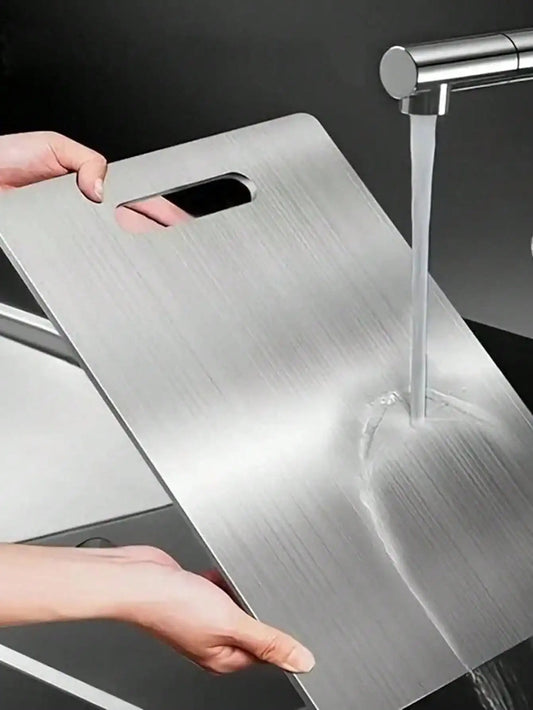 3pcs/1pc Titanium Cutting Board,Titanium Cutting Boards For Kitchen,304 Stainless Steel Cutting Board For Meat Fruit & Vegetable