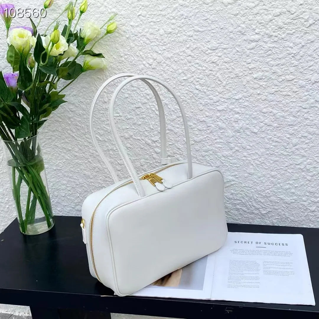 Luxury Genuine Leather Women’s Shoulder Bag Designer-style crossbody made from premium cowhide. Available in black, brown, and coffee colors with a spacious, elegant design for everyday use.