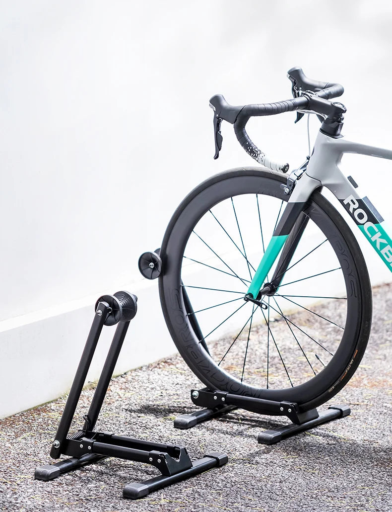 ROCKBROS Bike Parking Stand Indoor Floor Stable Support Bicycle Parking Stand Road MTB Bike Support Holder Rack Bike Accessories