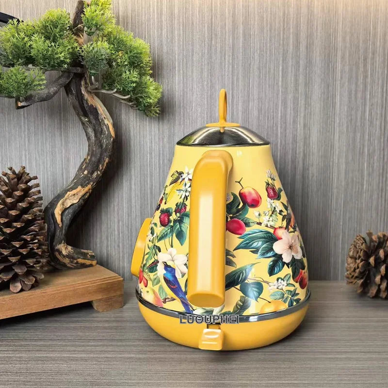 1.7L Retro Electric Kettle – 1850W
Stylish yellow design with built-in thermometer and auto shut-off. Made from 304 stainless steel for safe, fast boiling.