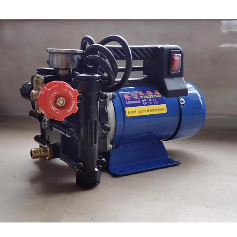 12V 24V 220V Fruit Tree Electric Watering Pump Portable Agricultural High Pressure Double Cylinder Plunger Dosing Machine Pump